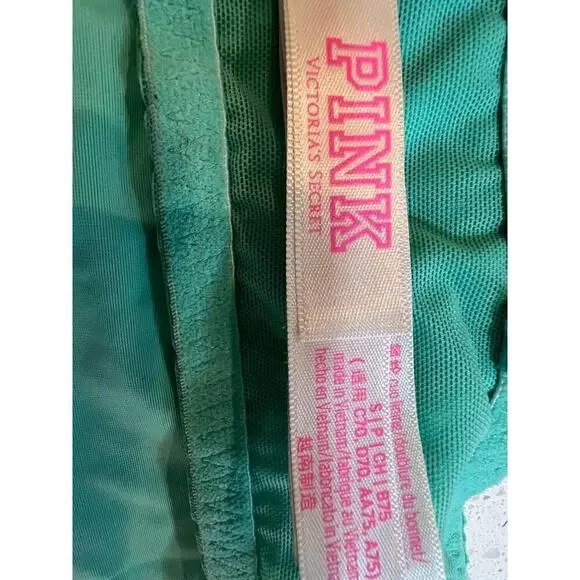 VICTORIAS SECRET PINK BRA TURQUOISE LACE WOMENS SIZE SMALL - Picture 4 of 8